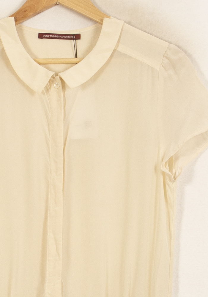 Combishort Écru et Noir - Taille M/38 de la marque Comptoir des Cotonniers | PARAD46007 - Vendu par Paradigme - Image 3