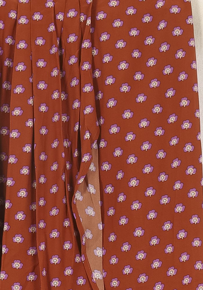 Jupe Midi Marron - Taille XS/34 de la marque Vanessa Bruno | PARAD51486 - Vendu par Paradigme - Image 3