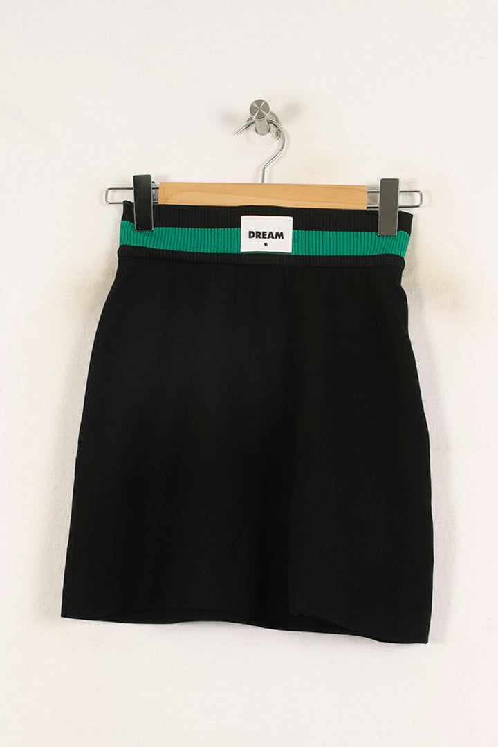 Jupe Courte Noire et Verte - Taille S/36 de la marque Maje | PARAD73152 - Vendu par Paradigme - Image 2