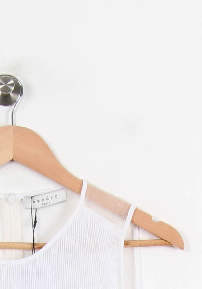 Débardeur Blanc - Taille S/36 de la marque Sandro | PARAD55545 - Vendu par Paradigme - Image 3