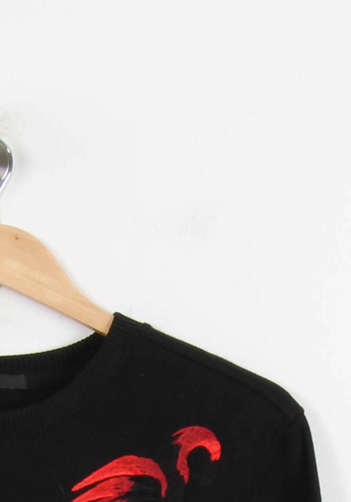Sweat Noir et Rouge - Taille M/38 de la marque Maje | PARAD51857 - Vendu par Paradigme - Image 3