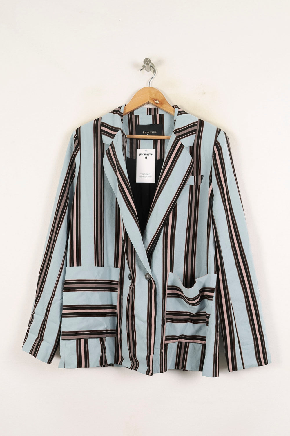 Blazer Bleu et Noir - Taille S/36 de la marque Bérénice | PARAD72659 - Vendu par Paradigme - Image 2
