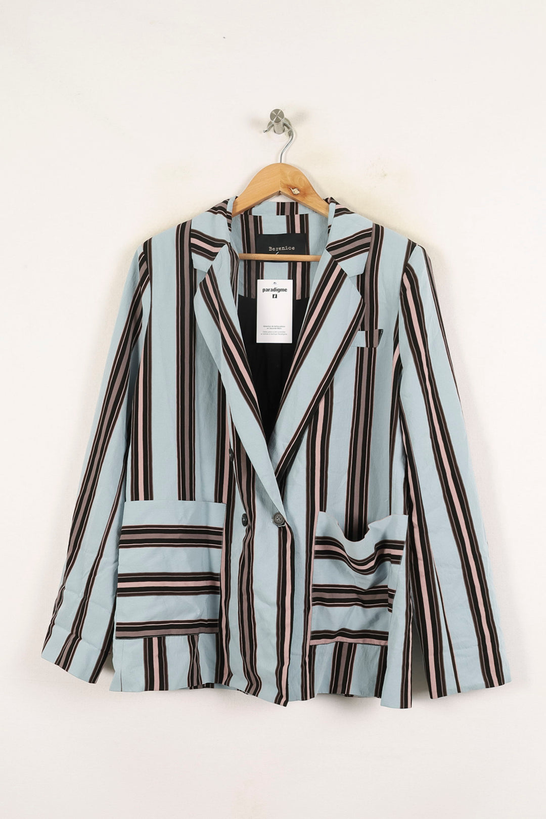 Blazer Bleu et Noir - Taille S/36 de la marque Bérénice | PARAD72659 - Vendu par Paradigme - Image 2
