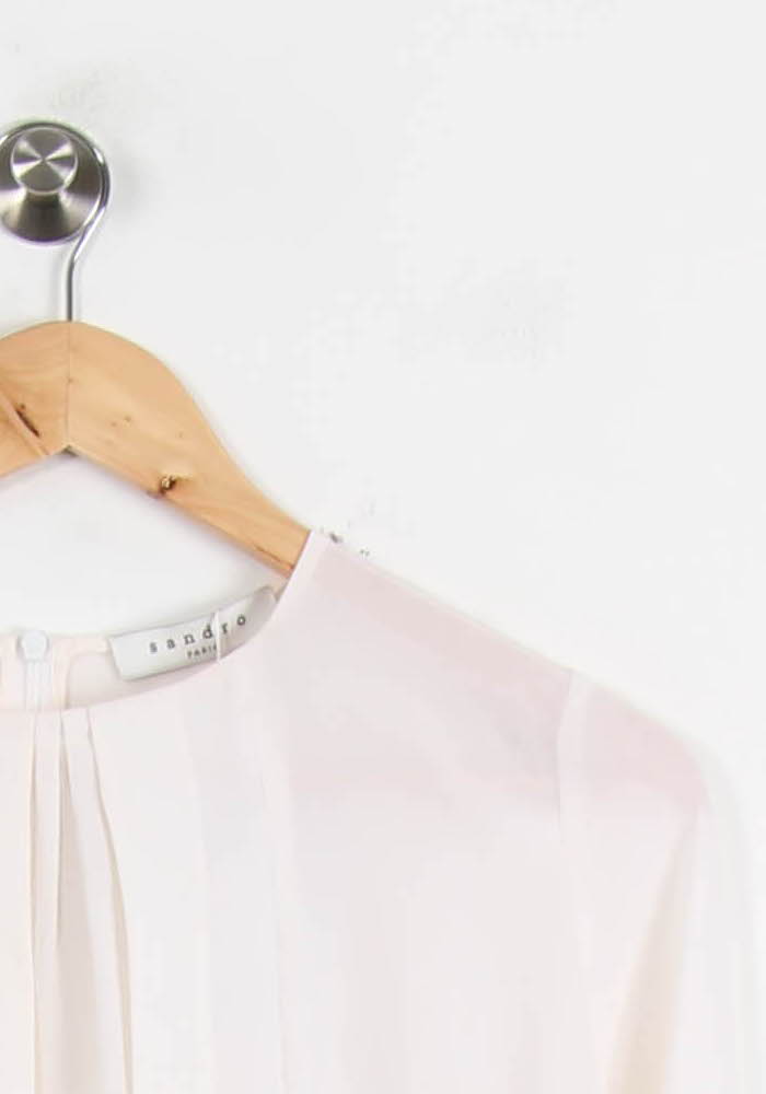 Blouse Beige - Taille S/36 de la marque Sandro | PARAD66881 - Vendu par Paradigme - Image 3