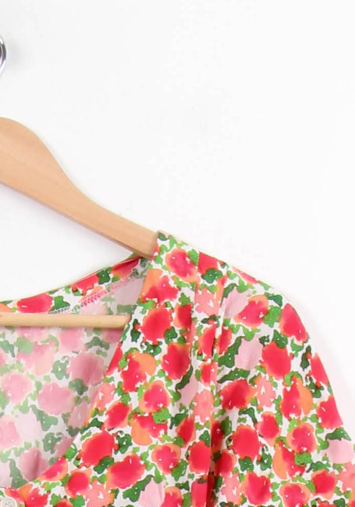 Robe Longue Rouge et Verte - Taille L/40 de la marque A.P.C. | PARAD39672 - Vendu par Paradigme - Image 3