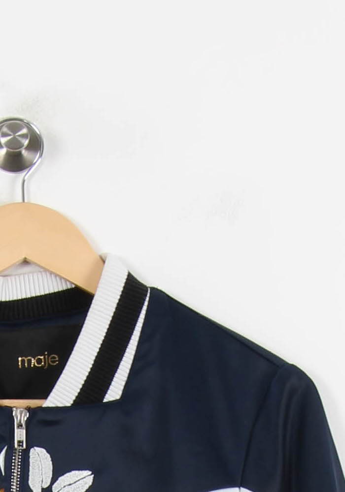Blouson Bleu et Blanc - Taille S/36 de la marque Maje | PARAD52119 - Vendu par Paradigme - Image 3