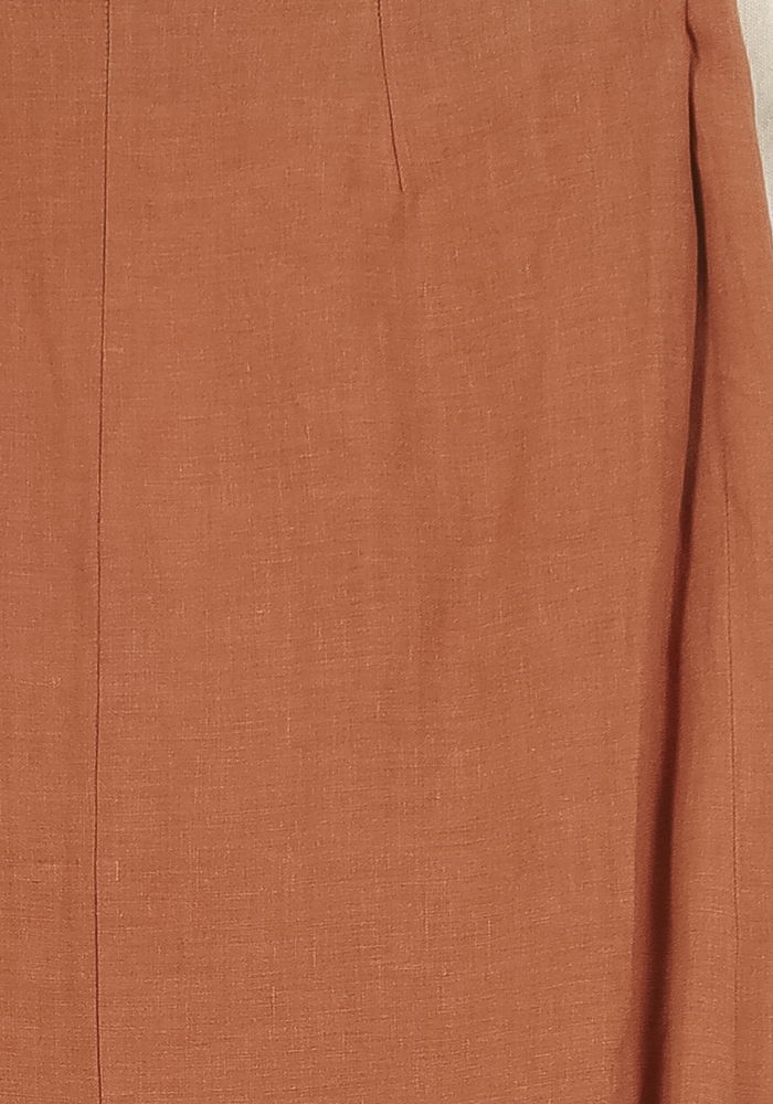 Jupe Longue Orange - Taille S/36 de la marque Ines de la Fressange Paris | PARAD69040 - Vendu par Paradigme - Image 3
