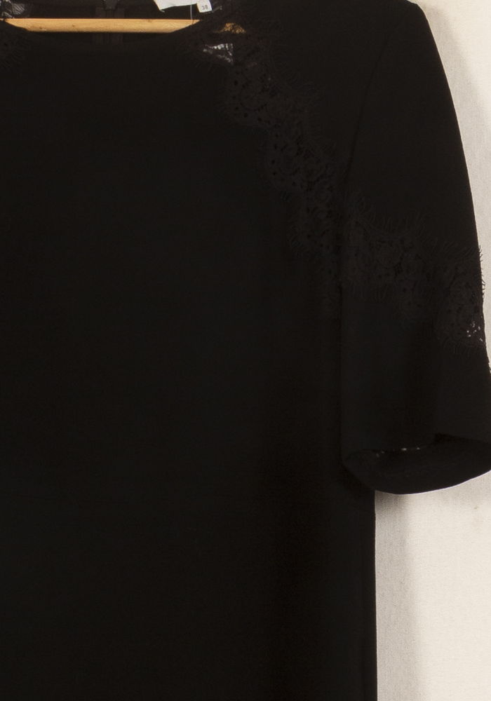 Robe Droite Noire - Taille M/38 de la marque Gerard Darel | PARAD44571 - Vendu par Paradigme - Image 3
