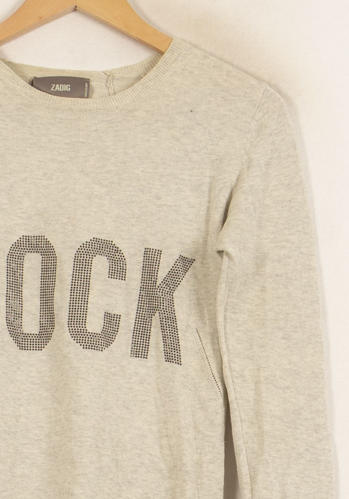 Pull Gris - Taille S/36 de la marque Zadig&Voltaire | PARAD44621 - Vendu par Paradigme - Image 3