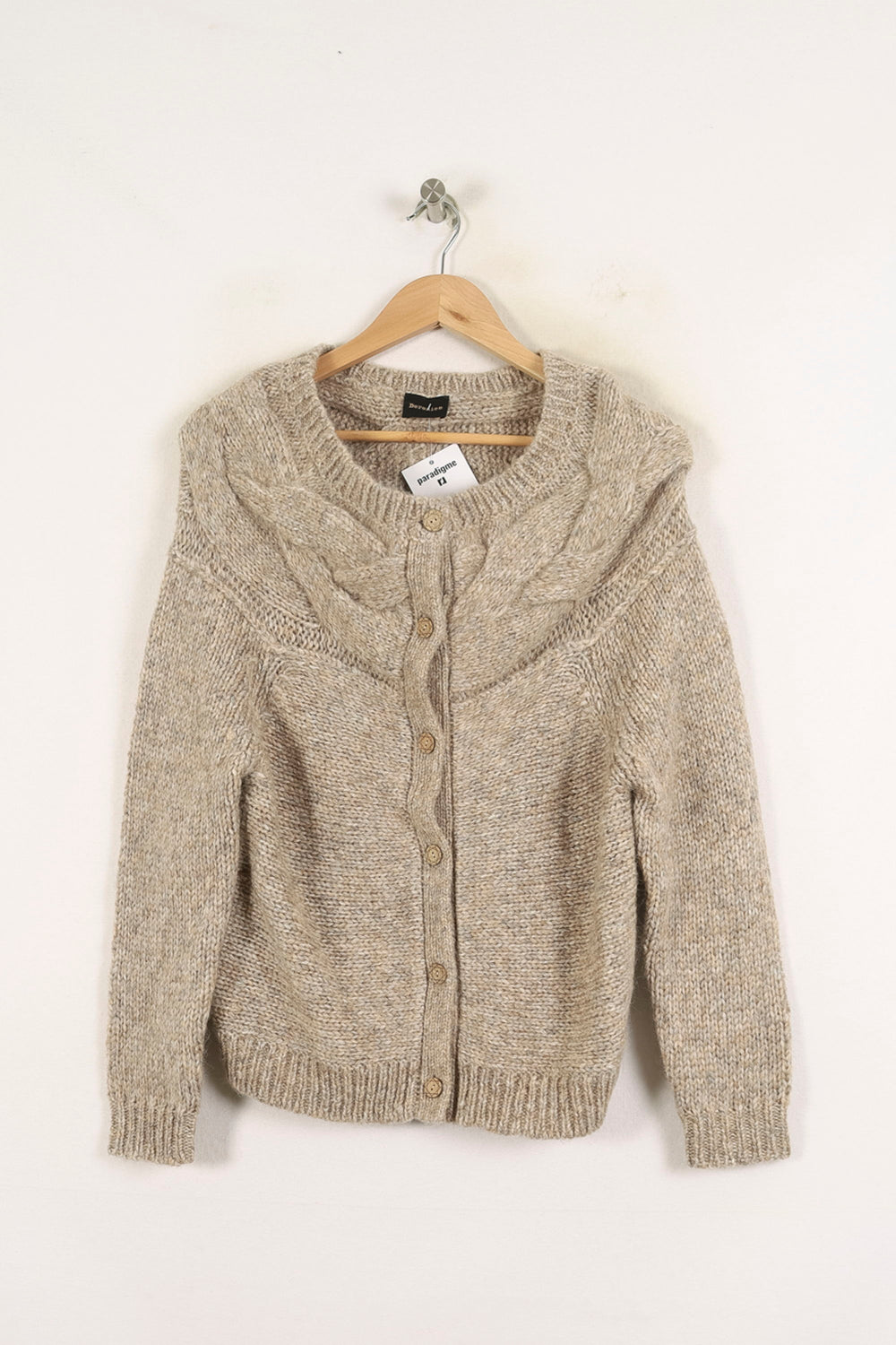 Cardigan Beige - Taille S/36 de la marque Bérénice | PARAD72691 - Vendu par Paradigme - Image 2