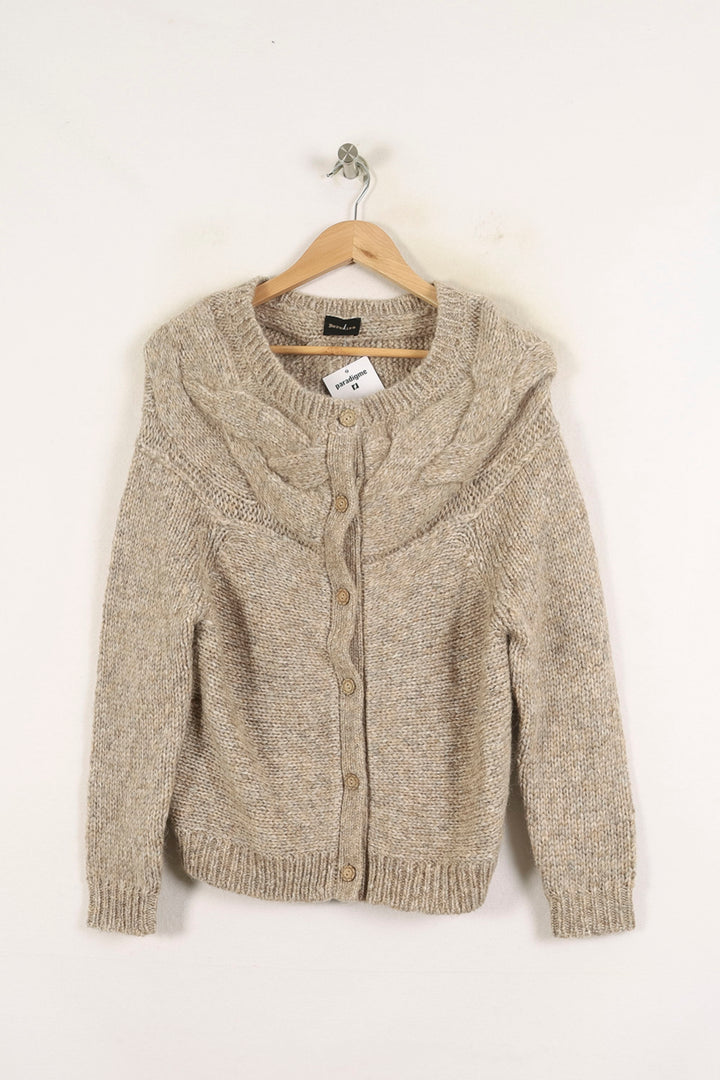 Cardigan Beige - Taille S/36 de la marque Bérénice | PARAD72691 - Vendu par Paradigme - Image 2