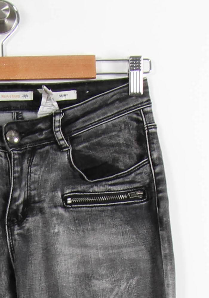 Jean Gris - Taille XS/34 de la marque IKKS | PARAD59151 - Vendu par Paradigme - Image 3