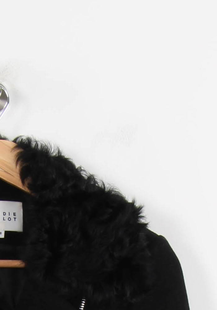 Manteau Noir - Taille S/36 de la marque Claudie Pierlot | PARAD51353 - Vendu par Paradigme - Image 3