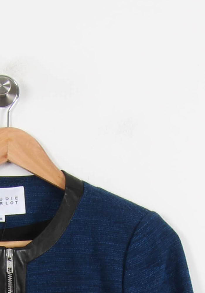 Veste Bleue - Taille S/36 de la marque Claudie Pierlot | PLY1169 - Vendu par Paradigme - Image 3