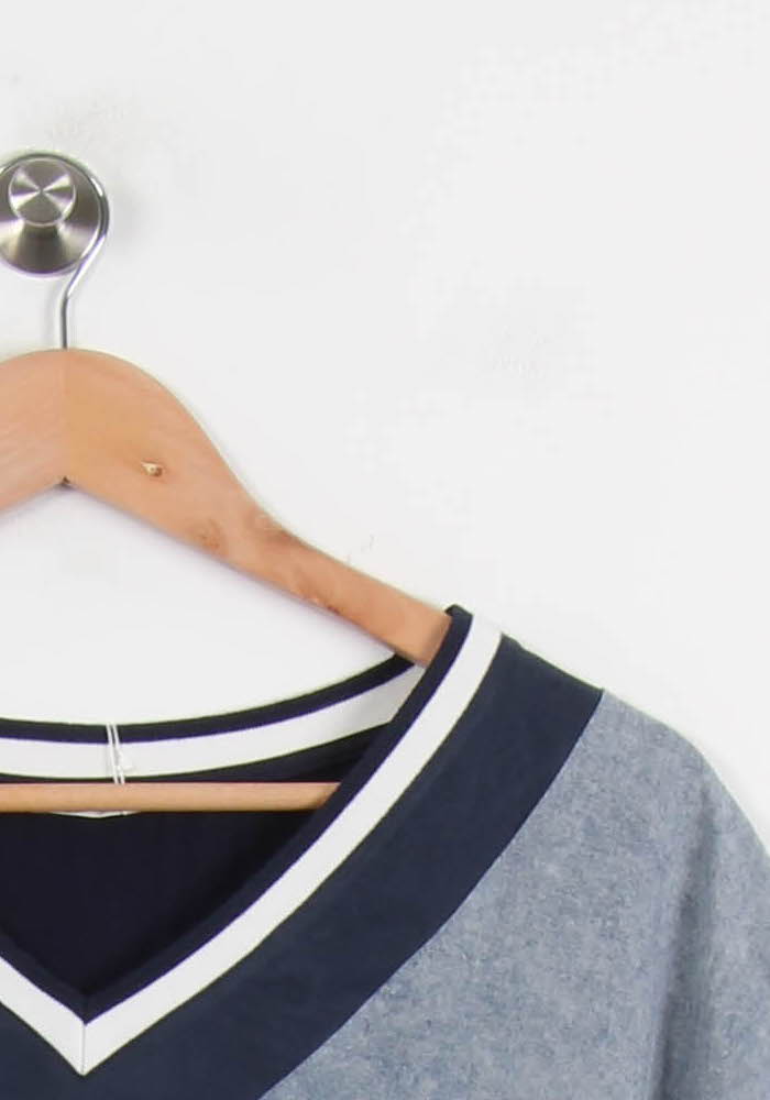 T-shirt Bleu et Blanc - Taille XS/34 de la marque IKKS | PARAD62616 - Vendu par Paradigme - Image 3