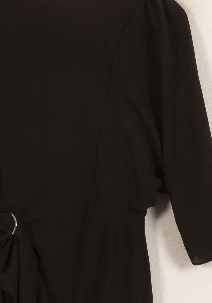 Robe Midi Noire - Taille S/36 de la marque The Kooples | PARAD63479 - Vendu par Paradigme - Image 3