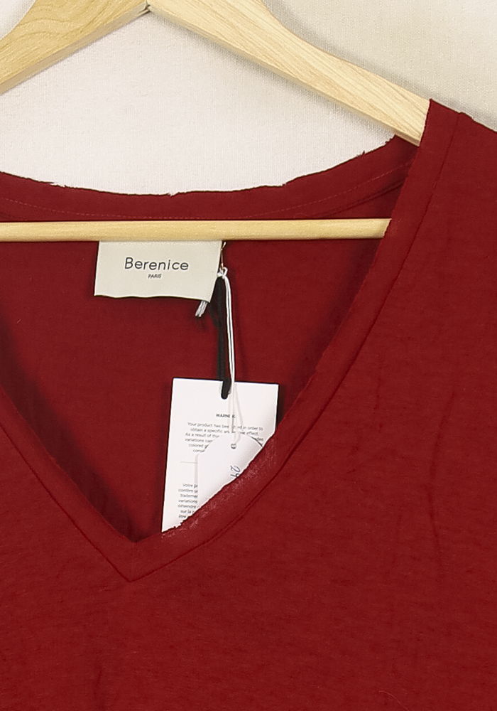 Tee-shirt Rouge - Taille S/36 de la marque Bérénice | PARAD67553 - Vendu par Paradigme - Image 3