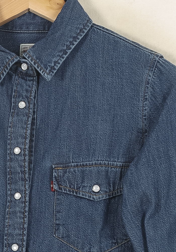 Chemise en Jean Bleue - Taille XS/34 de la marque Levi's | PARAD66927 - Vendu par Paradigme - Image 3