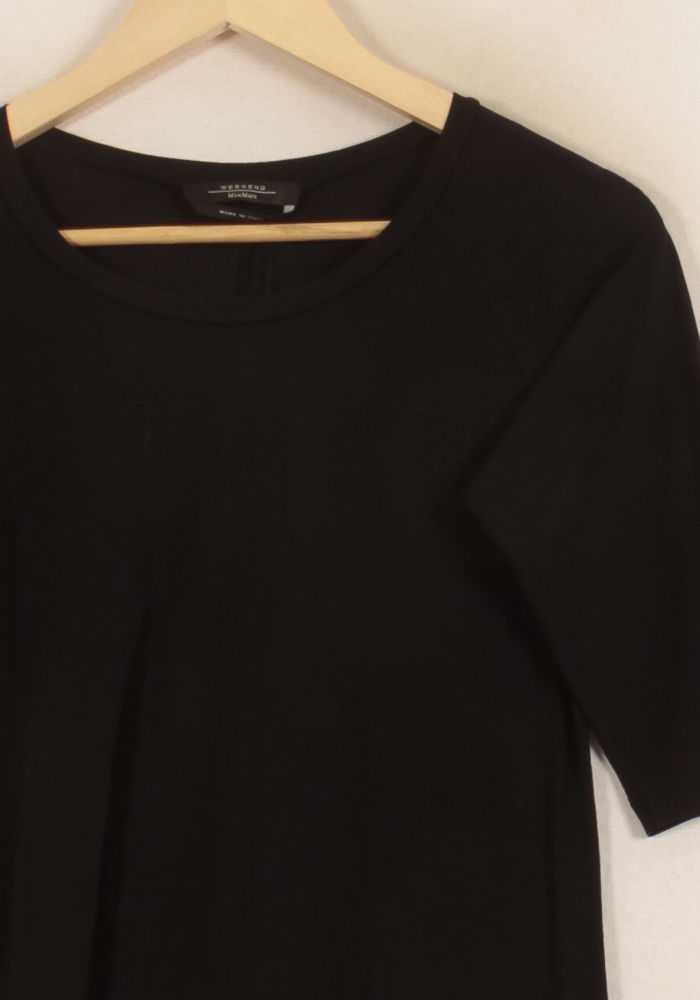 Robe Courte Noire et Blanche - Taille M/38 de la marque Weekend Max Mara | PARAD44561 - Vendu par Paradigme - Image 3