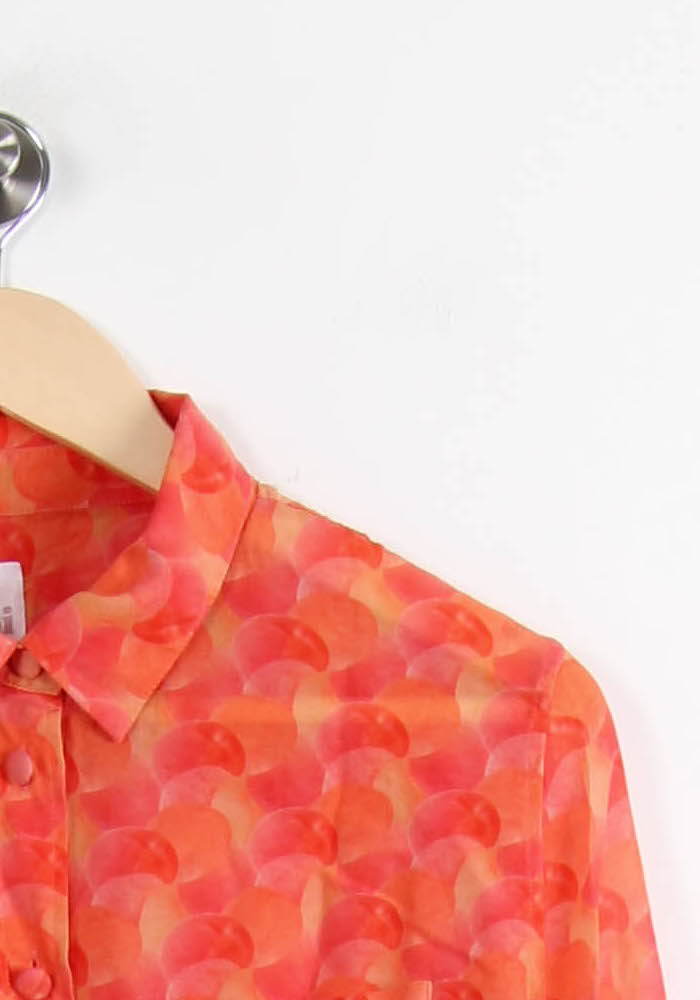 Chemise Imprimée Rose et Orange - Taille M/38 de la marque Soi Paris | PARAD64993 - Vendu par Paradigme - Image 3