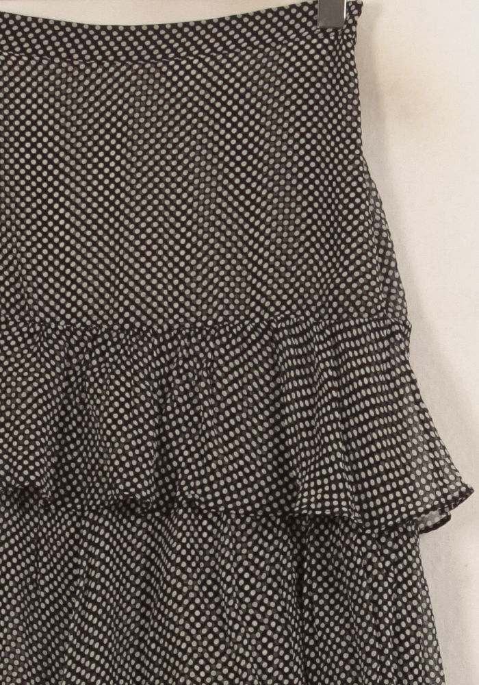 Jupe Midi Noire à Pois Blancs - Taille L/40 de la marque The Kooples | PARAD66450 - Vendu par Paradigme - Image 3