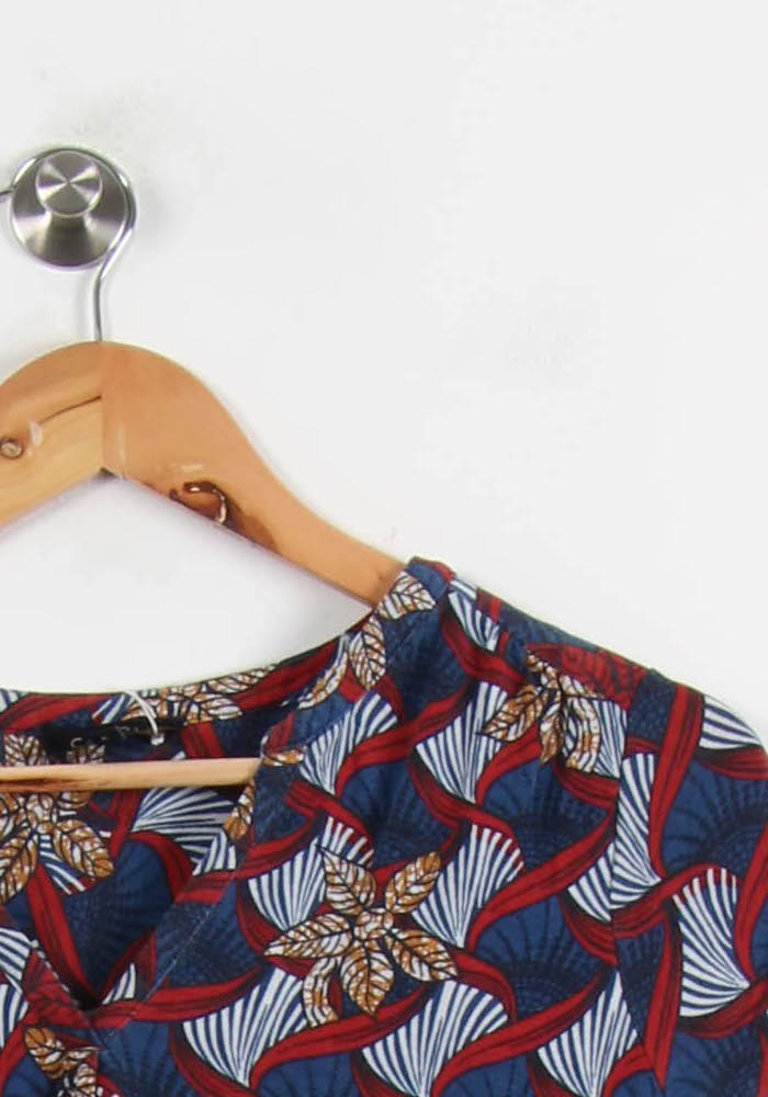 Blouse Bleu et Rouge - Taille S/36 de la marque Caroll | PARAD66838 - Vendu par Paradigme - Image 3
