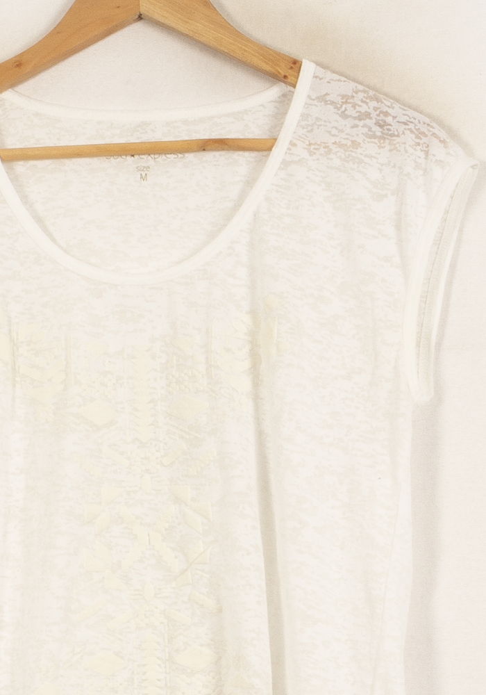 Tee-shirt Blanc - Taille M/38 de la marque Sud express | PARAD44928 - Vendu par Paradigme - Image 3