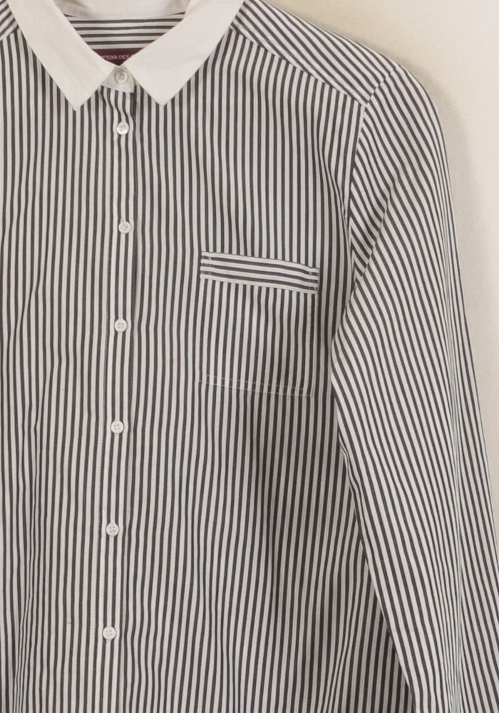 Chemise Rayée Noire et Blanche - Taille L/40 de la marque Comptoir des Cotonniers | PARAD53582 - Vendu par Paradigme - Image 3
