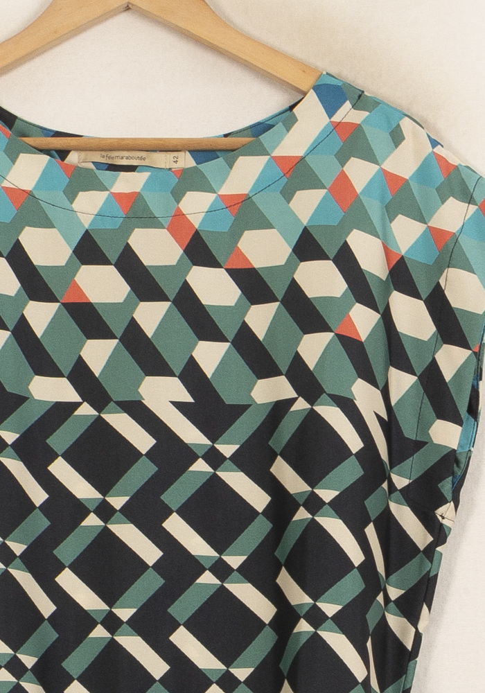 Robe Multicolore - Taille XL/42 de la marque La Fée Maraboutée | PARAD64966 - Vendu par Paradigme - Image 3