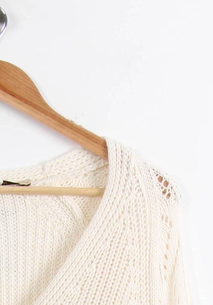 Cardigan Beige - Taille L/40 de la marque La Fée Maraboutée | PARAD65371 - Vendu par Paradigme - Image 3