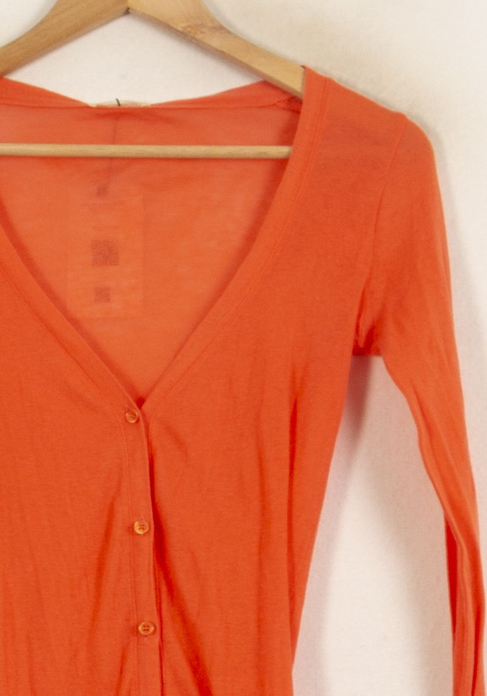 Cardigan Orange - Taille L/40 de la marque American Vintage | RVLI1129 - Vendu par Paradigme - Image 3