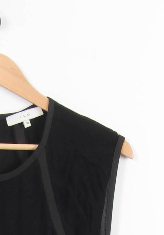 Robe Midi Noire - Taille M/38 de la marque IRO | PARAD63815 - Vendu par Paradigme - Image 3