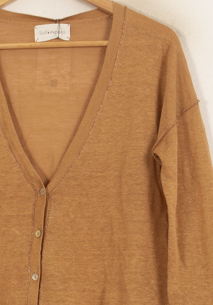 Cardigan Orange - Taille L/40 de la marque Sud express | PARAD44556 - Vendu par Paradigme - Image 3