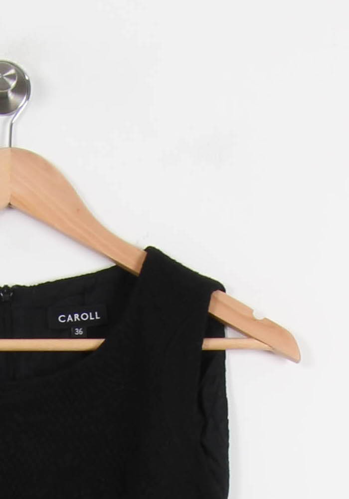 Robe Sans Manches Noire - Taille S/36 de la marque Caroll | PARAD53100 - Vendu par Paradigme - Image 3