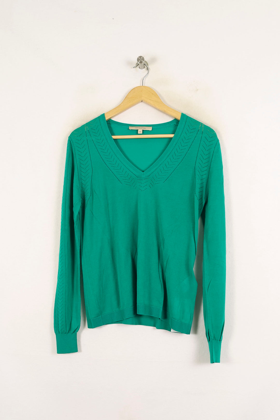 Pull Vert - Taille M/38 de la marque La Fée Maraboutée | PARAD71652 - Vendu par Paradigme - Image 2