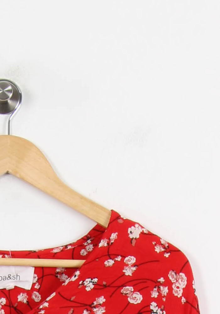 Blouse Rouge et Blanche - Taille XS/34 de la marque ba&sh | PARAD67866 - Vendu par Paradigme - Image 3