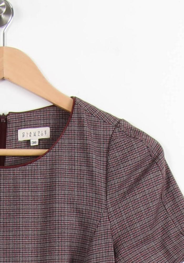 Robe Marron - Taille S/36 de la marque Claudie Pierlot | PARAD32388 - Vendu par Paradigme - Image 3