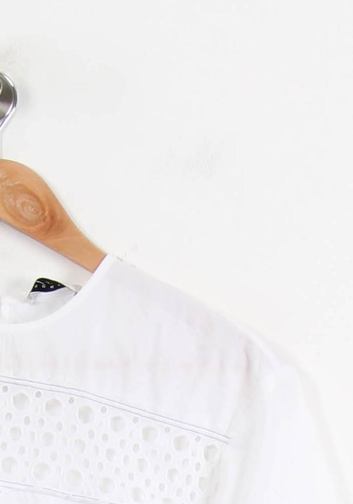 Blouse Blanche - Taille M/38 de la marque Sandro | PARAD50629 - Vendu par Paradigme - Image 3