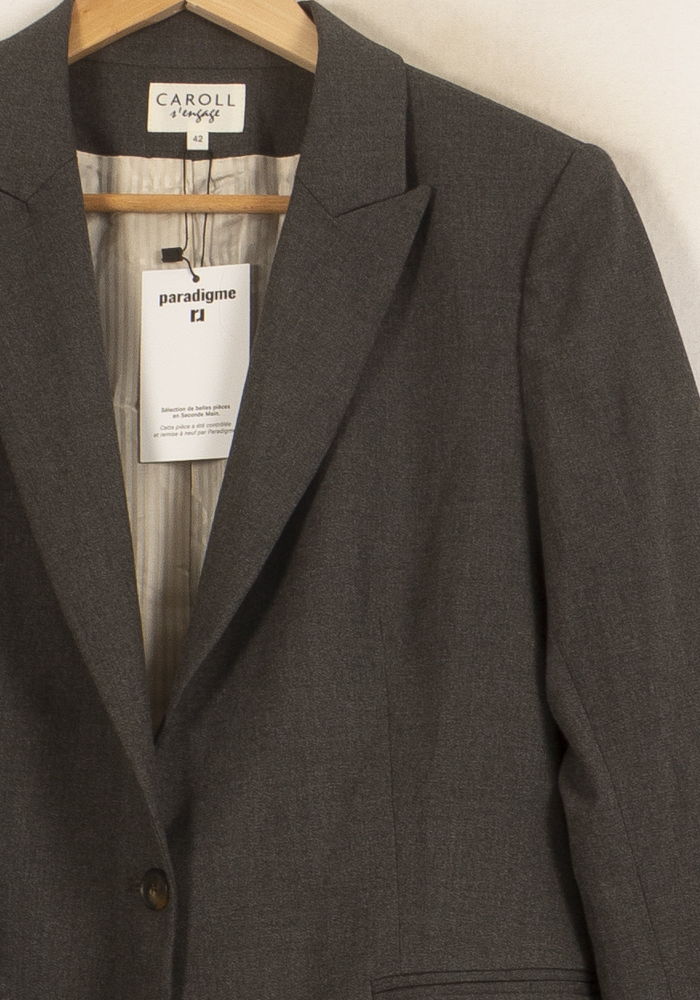 Blazer Gris - Taille XL/42 de la marque Caroll | RVLI1105 - Vendu par Paradigme - Image 3
