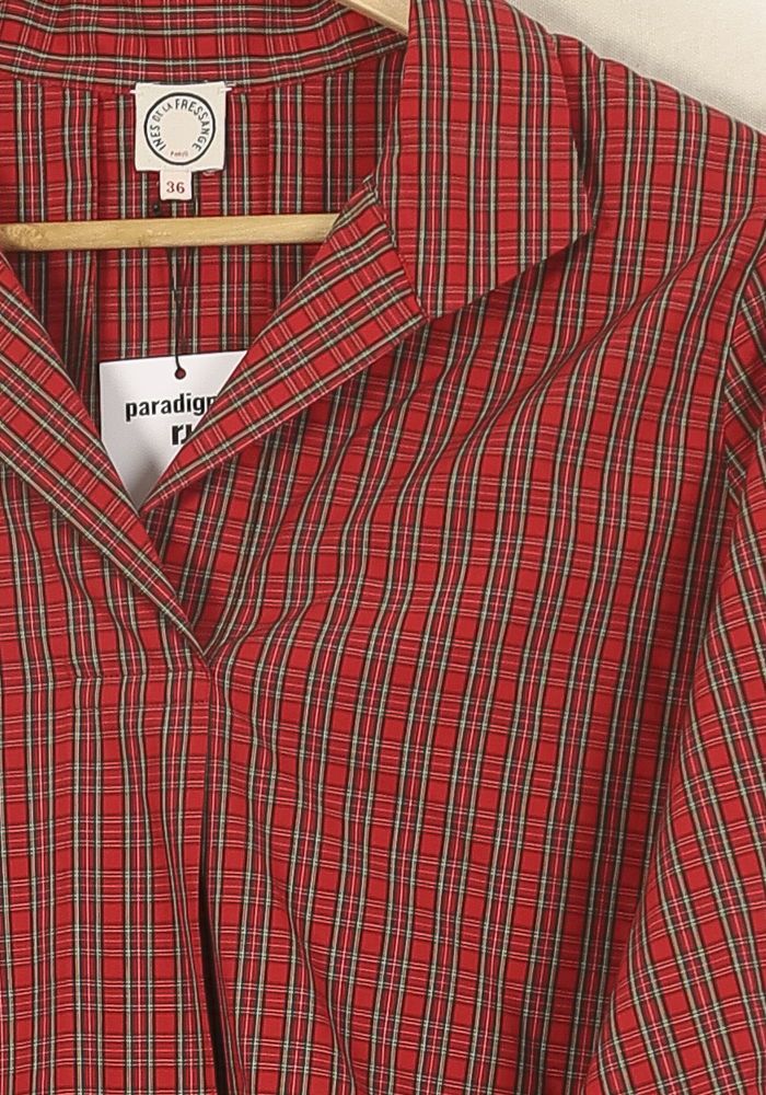 Chemise Rouge et Noire - Taille S/36 de la marque Ines de la Fressange Paris | PARAD67903 - Vendu par Paradigme - Image 3