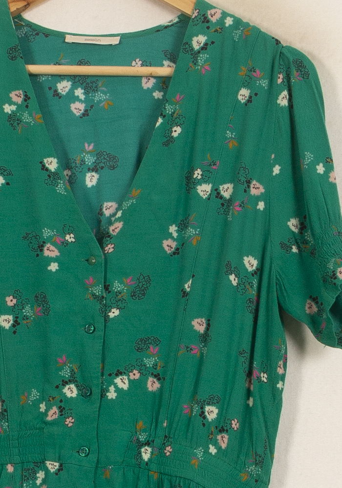 Robe Fleurie Verte - Taille M/38 de la marque Sessùn | PARAD51417 - Vendu par Paradigme - Image 3