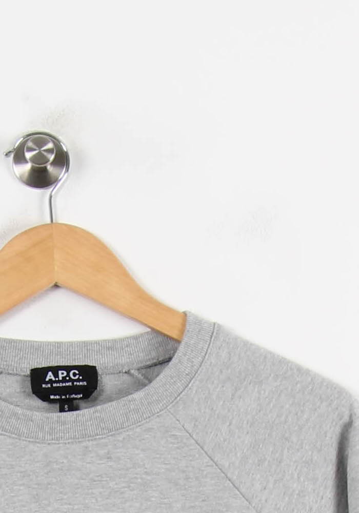 Sweat Gris - Taille S/36 de la marque A.P.C. | PARAD69375 - Vendu par Paradigme - Image 3