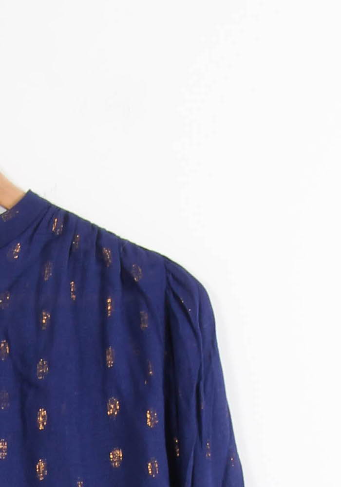 Blouse Violette et Dorée - Taille S/36 de la marque Sessùn | PARAD65216 - Vendu par Paradigme - Image 3