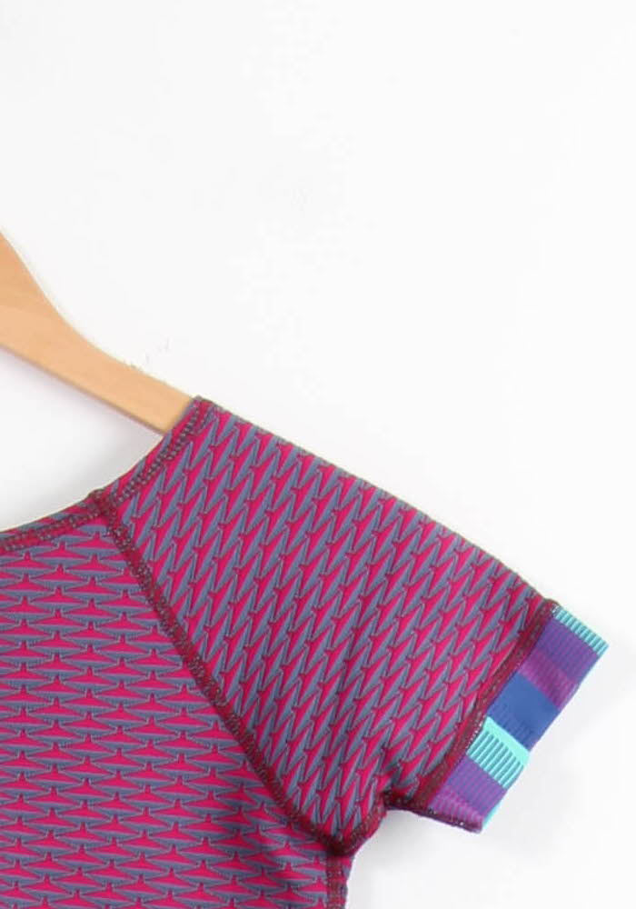 Crop top Bordeaux et Bleu - Taille M/38 de la marque Heimstone | PARAD64888 - Vendu par Paradigme - Image 3