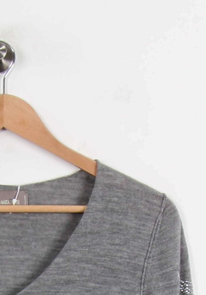 Pull Gris - Taille S/36 de la marque Zadig&Voltaire | PARAD67628 - Vendu par Paradigme - Image 3