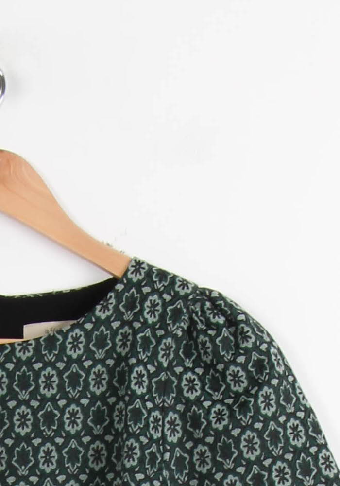 Robe Droite Verte - Taille L/40 de la marque La Fée Maraboutée | PARAD65083 - Vendu par Paradigme - Image 3