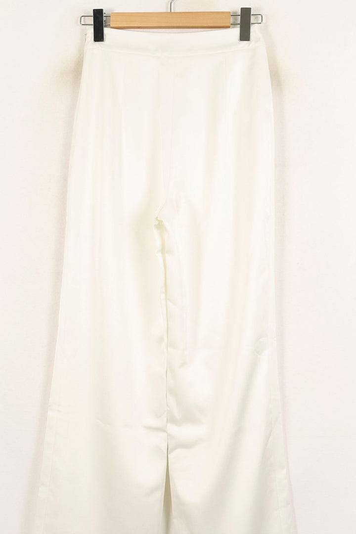 Pantalon Large Blanc - Taille S/36 de la marque Maison Lemoine | PARAD72741 - Vendu par Paradigme - Image 4