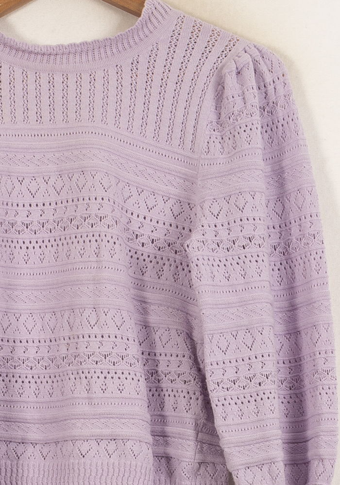 Pull Violet - Taille S/36 de la marque Petite Mendigote | PARAD63172 - Vendu par Paradigme - Image 3