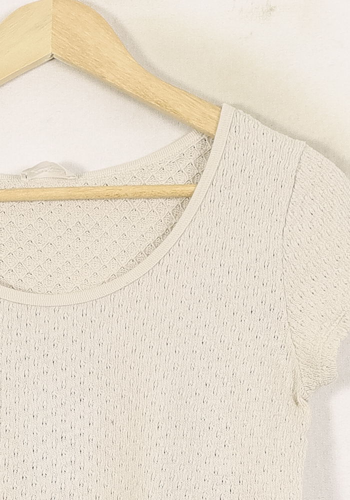 T-shirt Blanc - Taille M/38 de la marque American Vintage | PARAD67833 - Vendu par Paradigme - Image 3