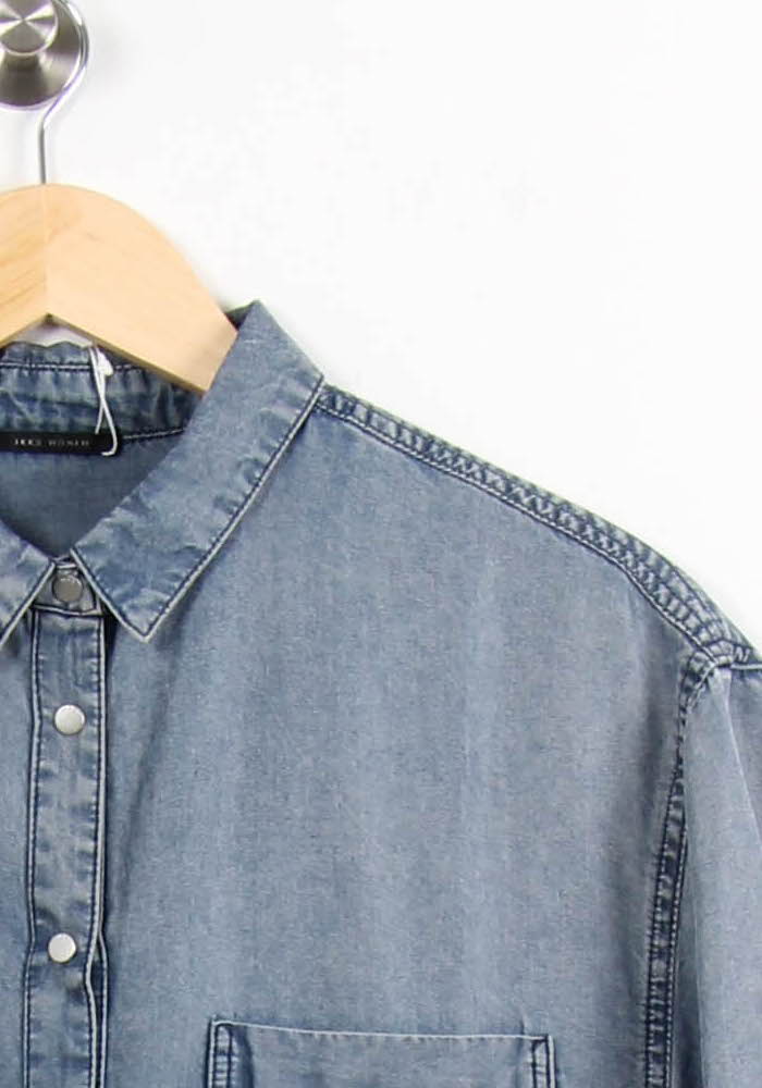 Chemise en Jean Bleue - Taille L/40 de la marque IKKS | PARAD64191 - Vendu par Paradigme - Image 3